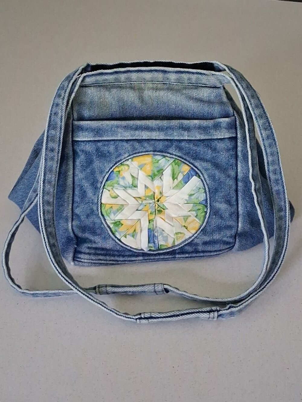Original Sally Frazier Vintage Blue Denim Shoulder/Hobo Purse